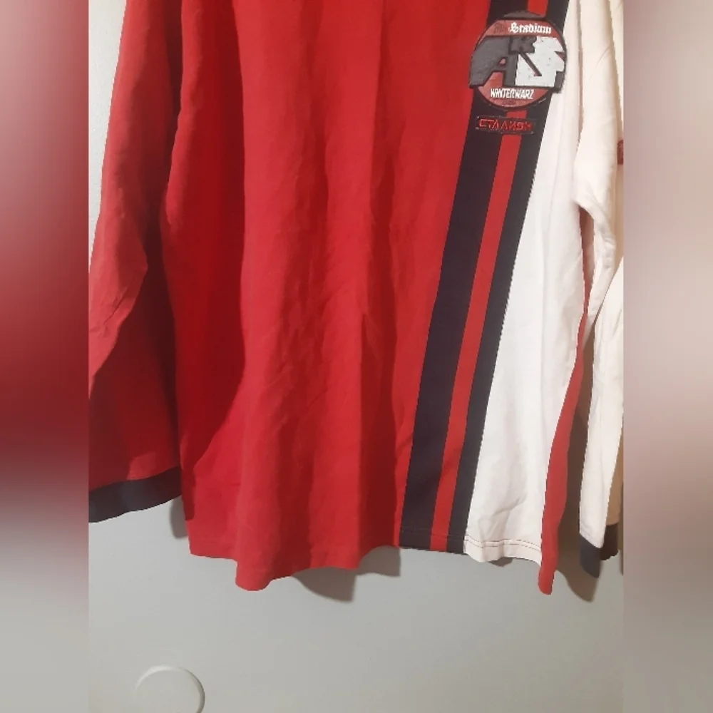 Akademiks Men's Sports Patch Sweater Long Sleeve Pull Over Size XL